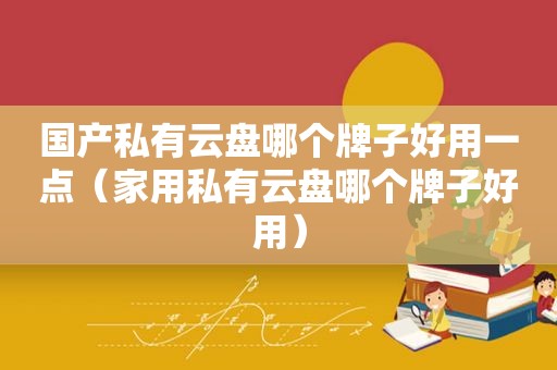 国产私有云盘哪个牌子好用一点（家用私有云盘哪个牌子好用）