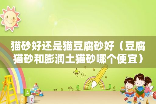 猫砂好还是猫豆腐砂好（豆腐猫砂和膨润土猫砂哪个便宜）