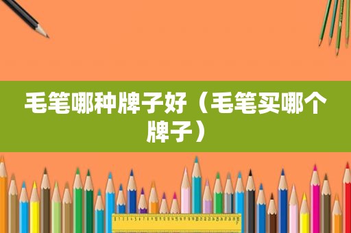 毛笔哪种牌子好（毛笔买哪个牌子）