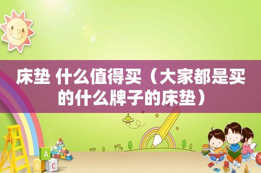 床垫 什么值得买（大家都是买的什么牌子的床垫）