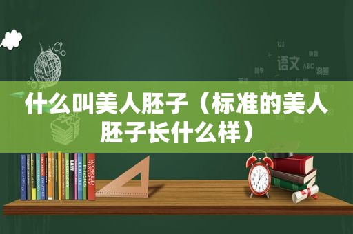 什么叫美人胚子（标准的美人胚子长什么样）