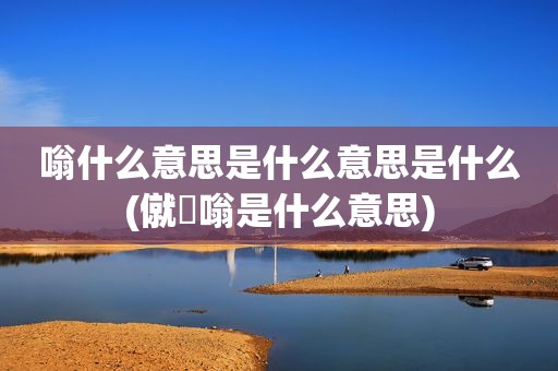 嗡什么意思是什么意思是什么(僦餸嗡是什么意思)