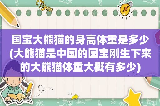 国宝大熊猫的身高体重是多少(大熊猫是中国的国宝刚生下来的大熊猫体重大概有多少)
