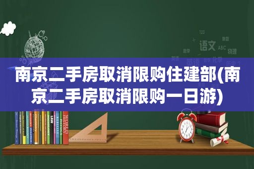 南京二手房取消限购住建部(南京二手房取消限购一日游)