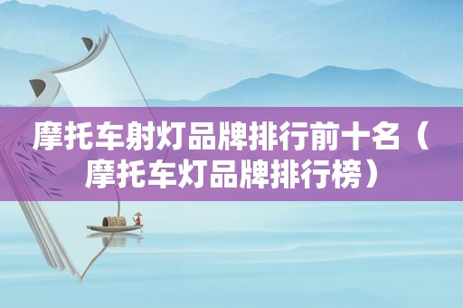 摩托车射灯品牌排行前十名（摩托车灯品牌排行榜）
