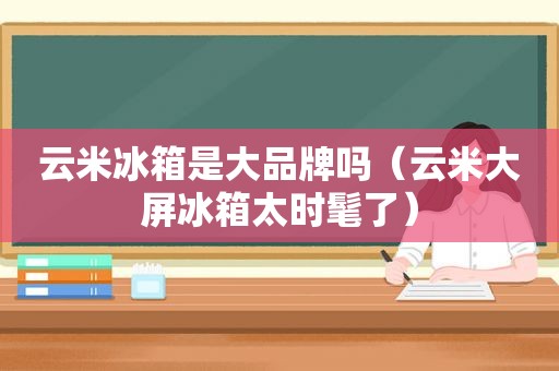 云米冰箱是大品牌吗（云米大屏冰箱太时髦了）