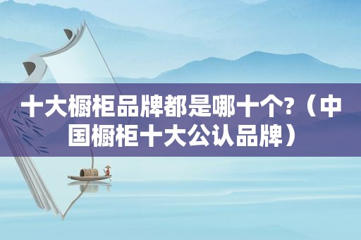 十大橱柜品牌都是哪十个?（中国橱柜十大公认品牌）
