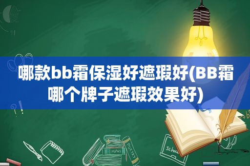 哪款bb霜保湿好遮瑕好(BB霜哪个牌子遮瑕效果好)