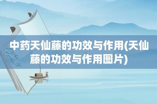 中药天仙藤的功效与作用(天仙藤的功效与作用图片)