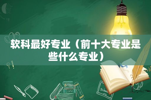 软科最好专业（前十大专业是些什么专业）