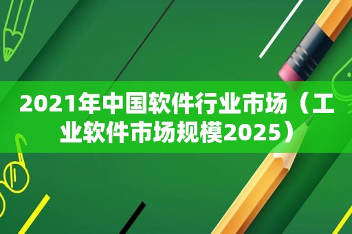 2021年中国软件行业市场（工业软件市场规模2025）