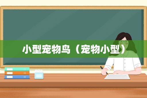 小型宠物鸟（宠物小型）