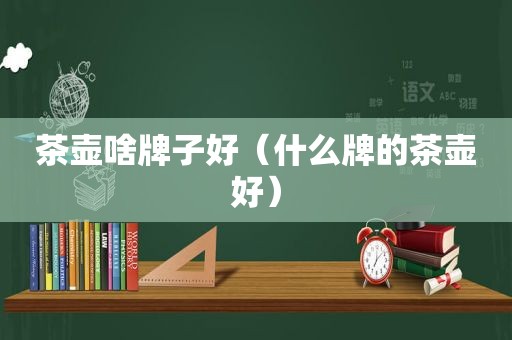 茶壶啥牌子好（什么牌的茶壶好）