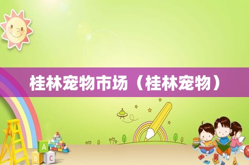 桂林宠物市场（桂林宠物）