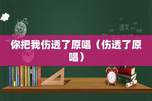 你把我伤透了原唱（伤透了原唱）