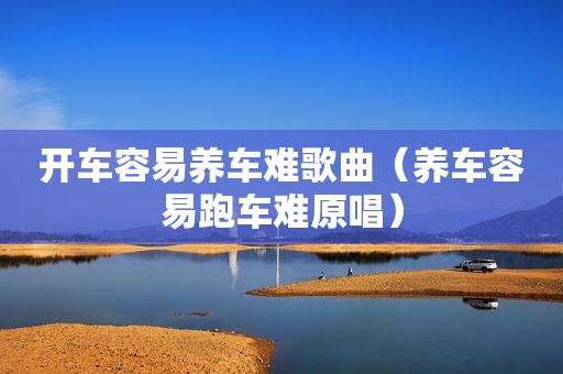 开车容易养车难歌曲（养车容易跑车难原唱）
