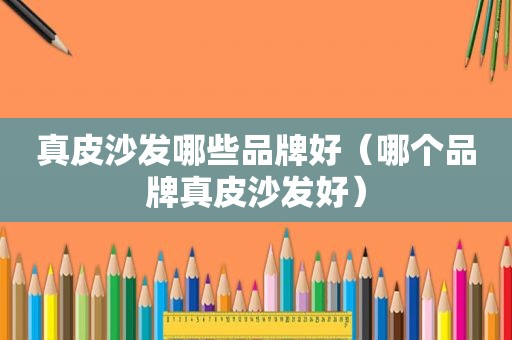 真皮沙发哪些品牌好（哪个品牌真皮沙发好）