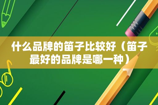 什么品牌的笛子比较好（笛子最好的品牌是哪一种）