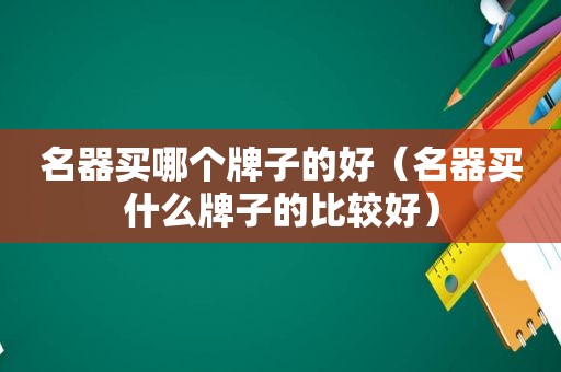 名器买哪个牌子的好（名器买什么牌子的比较好）