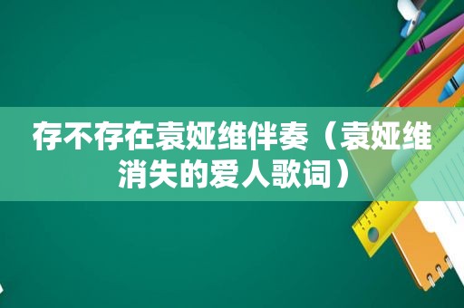 存不存在袁娅维伴奏（袁娅维消失的爱人歌词）