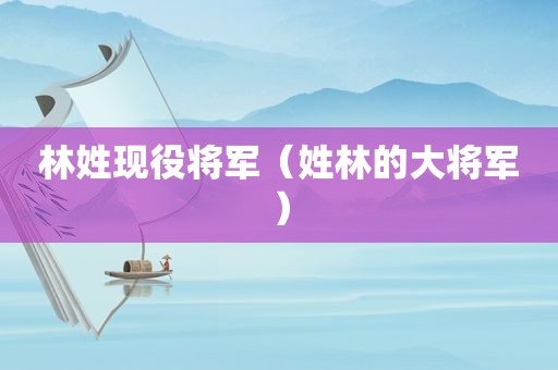 林姓现役将军（姓林的大将军）
