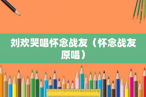 刘欢哭唱怀念战友（怀念战友原唱）