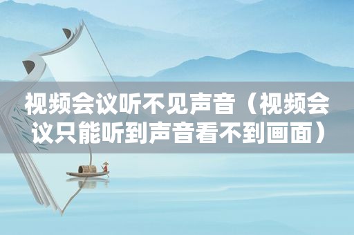 视频会议听不见声音（视频会议只能听到声音看不到画面）
