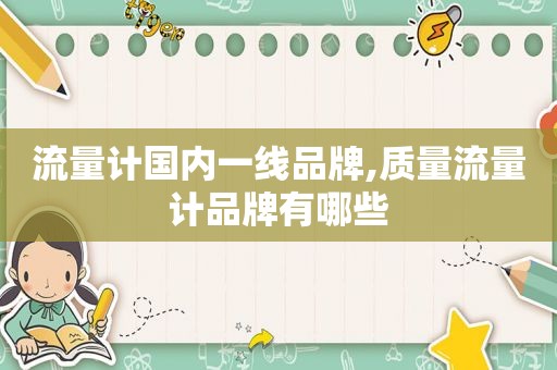 流量计国内一线品牌,质量流量计品牌有哪些