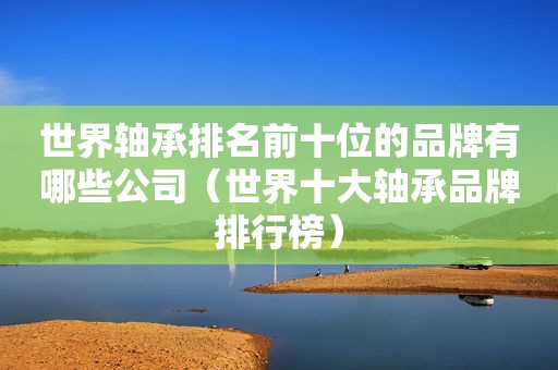 世界轴承排名前十位的品牌有哪些公司（世界十大轴承品牌排行榜）