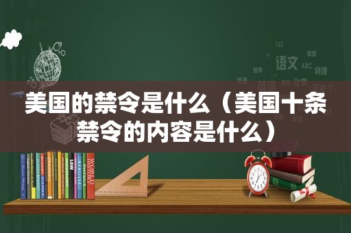 美国的禁令是什么（美国十条禁令的内容是什么）