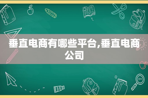 垂直电商有哪些平台,垂直电商公司