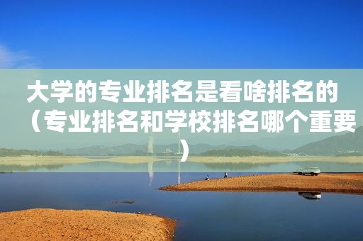 大学的专业排名是看啥排名的（专业排名和学校排名哪个重要）