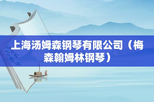 上海汤姆森钢琴有限公司（梅森翰姆林钢琴）