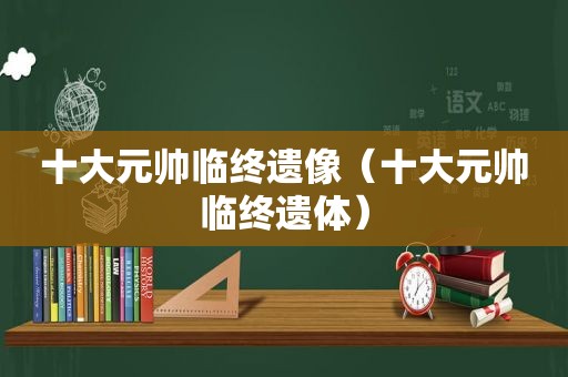 十大元帅临终遗像（十大元帅临终遗体）