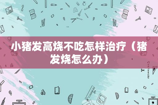 小猪发高烧不吃怎样治疗（猪发烧怎么办）
