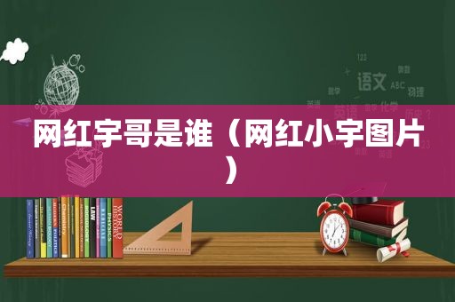 网红宇哥是谁（网红小宇图片）