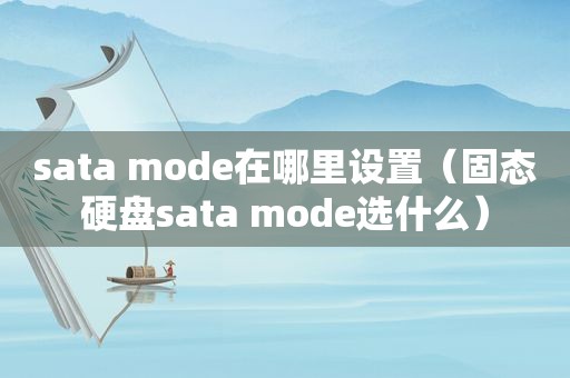 sata mode在哪里设置（固态硬盘sata mode选什么）