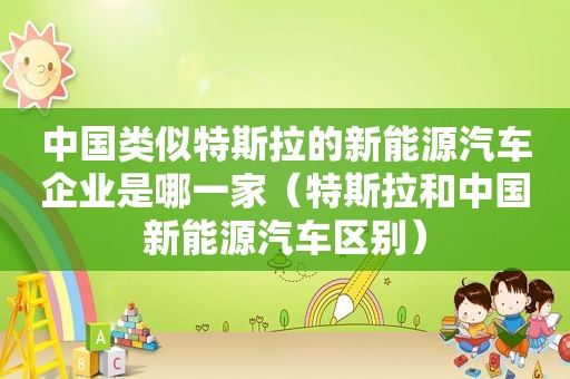 中国类似特斯拉的新能源汽车企业是哪一家（特斯拉和中国新能源汽车区别）