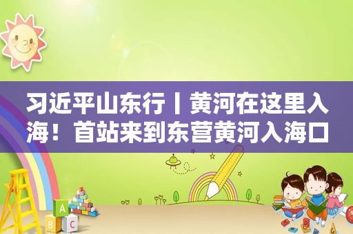  *** 山东行丨黄河在这里入海！首站来到东营黄河入海口