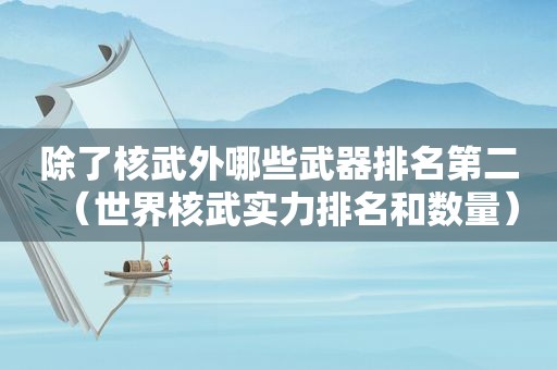 除了核武外哪些武器排名第二（世界核武实力排名和数量）