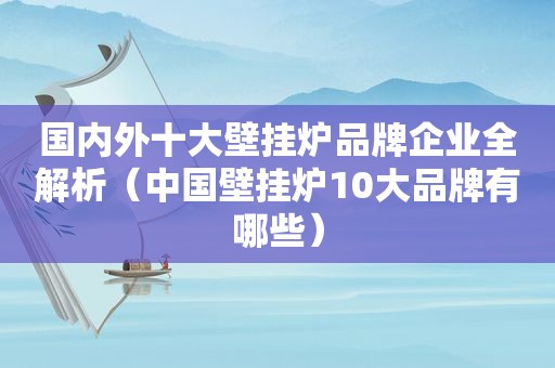 国内外十大壁挂炉品牌企业全解析（中国壁挂炉10大品牌有哪些）