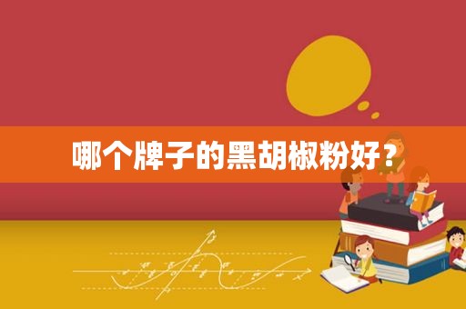 哪个牌子的黑胡椒粉好？