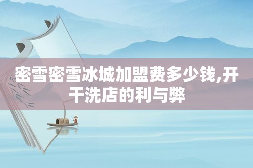 密雪密雪冰城加盟费多少钱,开干洗店的利与弊