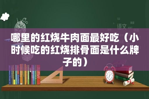 哪里的红烧牛肉面最好吃（小时候吃的红烧排骨面是什么牌子的）