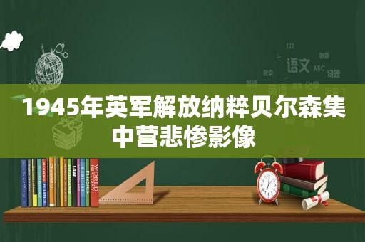 1945年英军解放纳粹贝尔森集中营悲惨影像