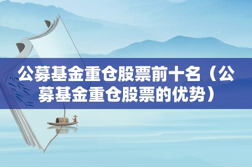 公募基金重仓股票前十名（公募基金重仓股票的优势）