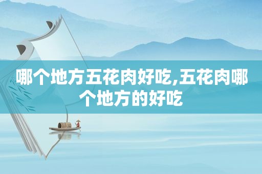 哪个地方五花肉好吃,五花肉哪个地方的好吃