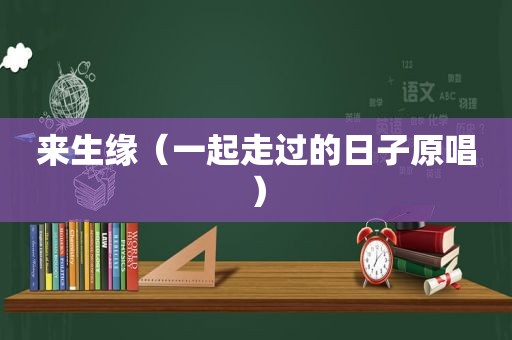 来生缘（一起走过的日子原唱）