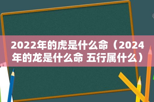 2022年的虎是什么命（2024年的龙是什么命 五行属什么）