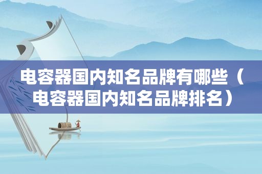 电容器国内知名品牌有哪些（电容器国内知名品牌排名）